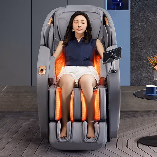 Etichetta personalizzata OEM Lusso all'ingrosso Automatico Elettrico Lusso Ghe Massaggio Famiglia Sanità Poltrona da massaggio 3D Gravità zero 4D
